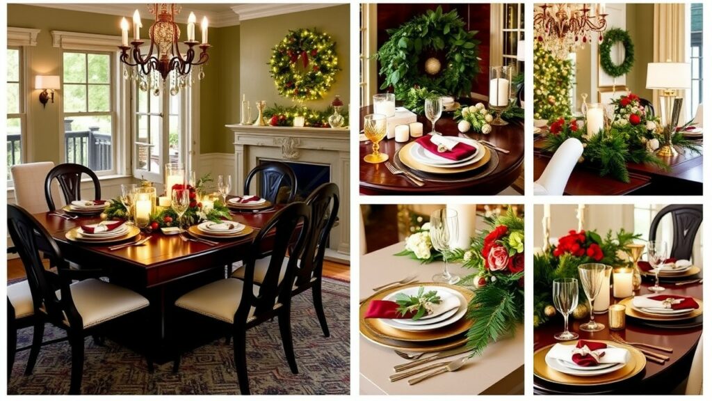 Timeless Dining Table Holiday Christmas Decor