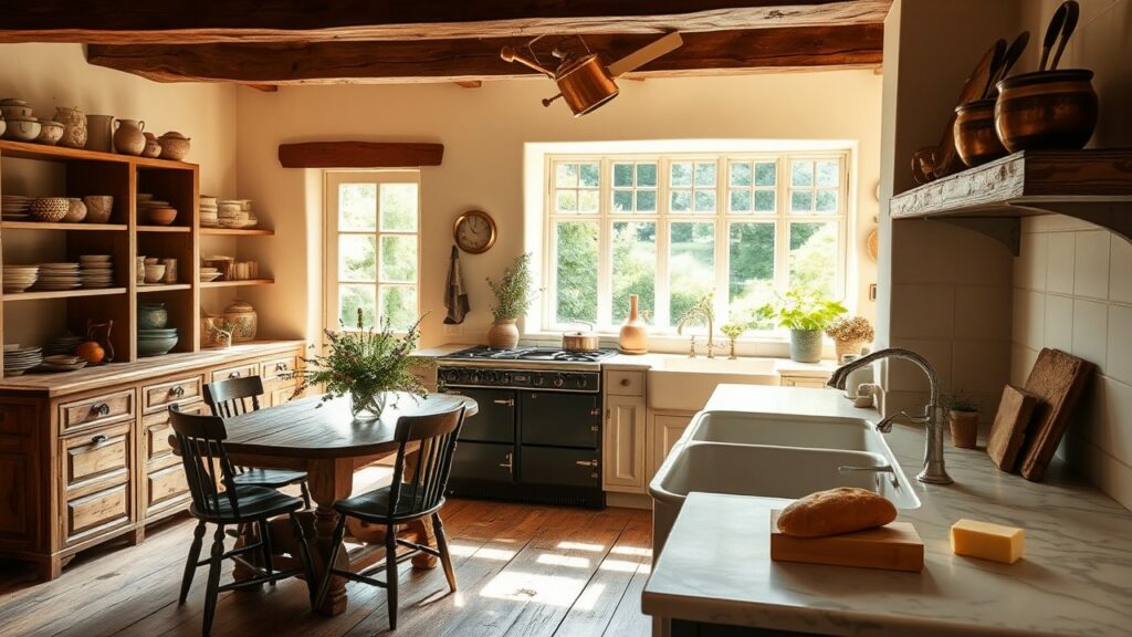 Unique Country Cottage Kitchen Design