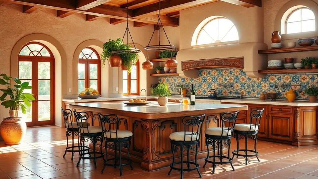 Unique Mediterranean Kitchen Design