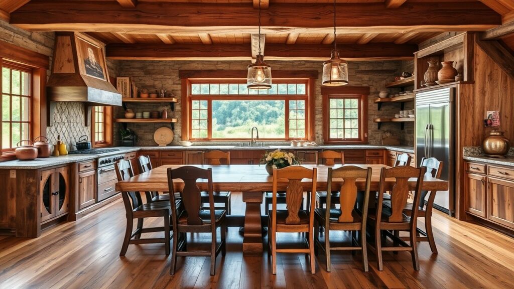 Unique Rustic Kitchen Design