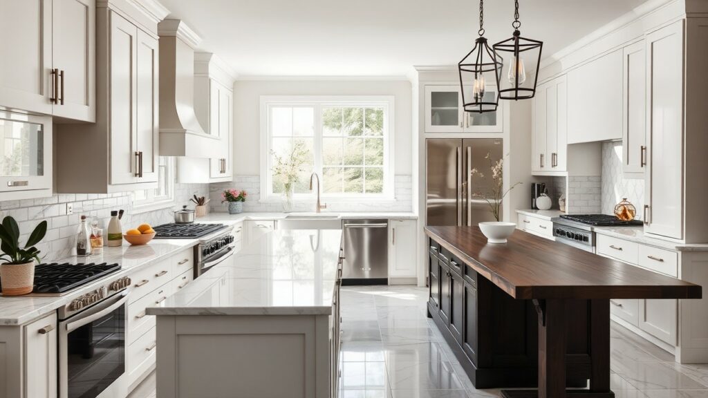 Unique Transitional Kitchen Design