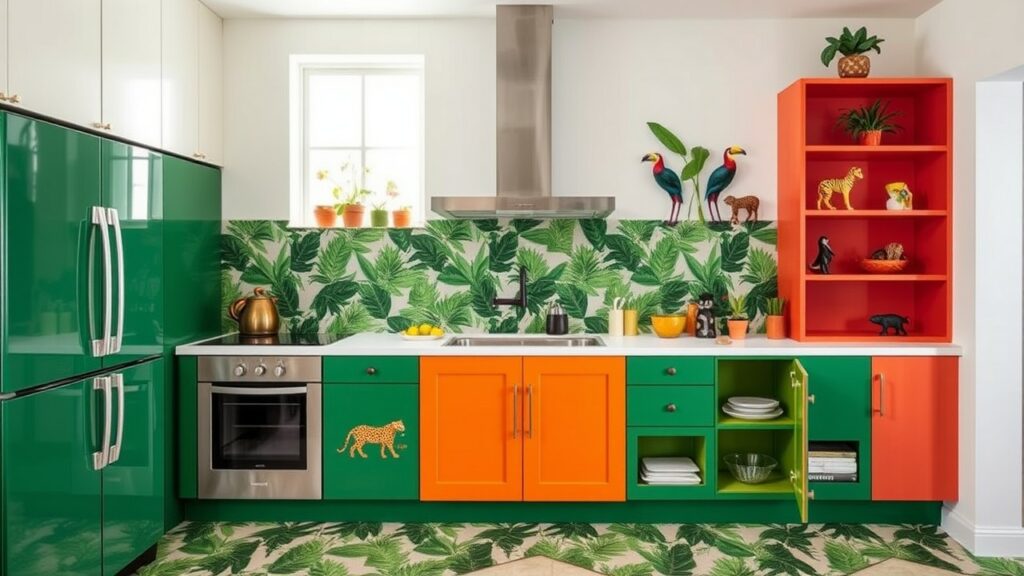 Unique Tropical Kitchen Design