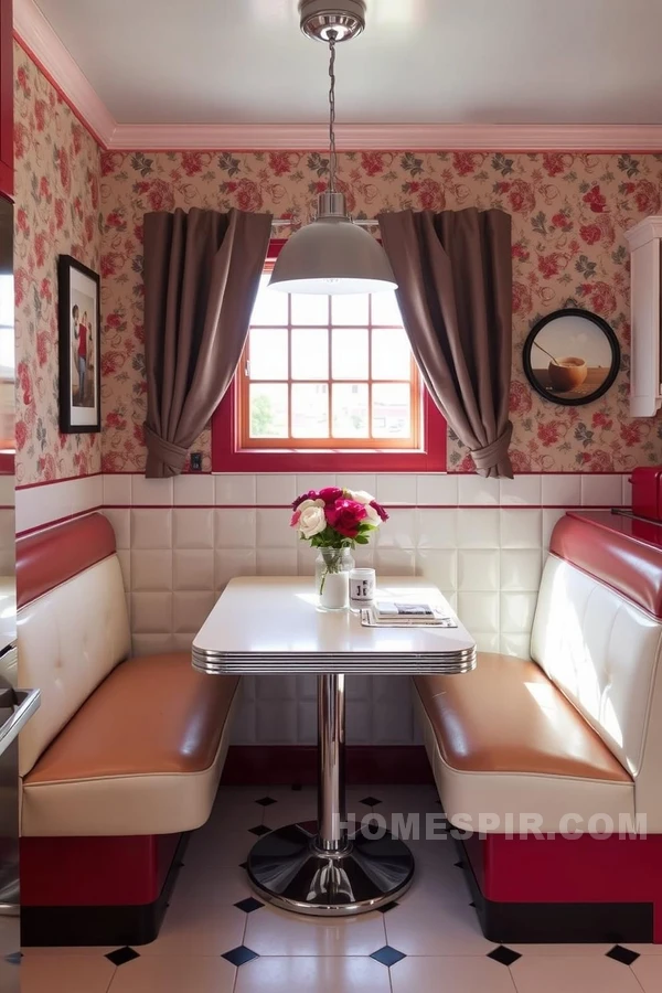 Classic 50s Retro Dining Nook Design