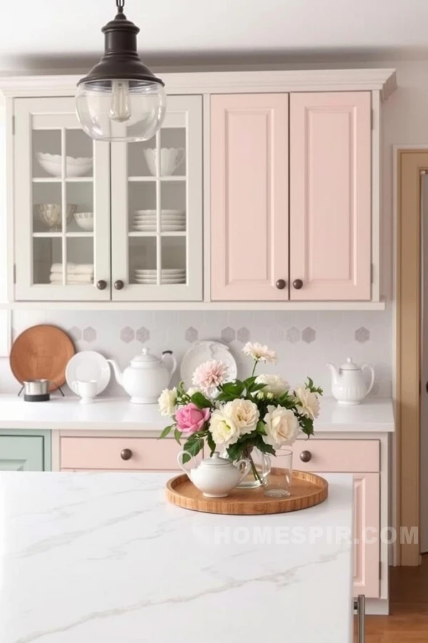 Pastel Kitchen Charm with Modern Style