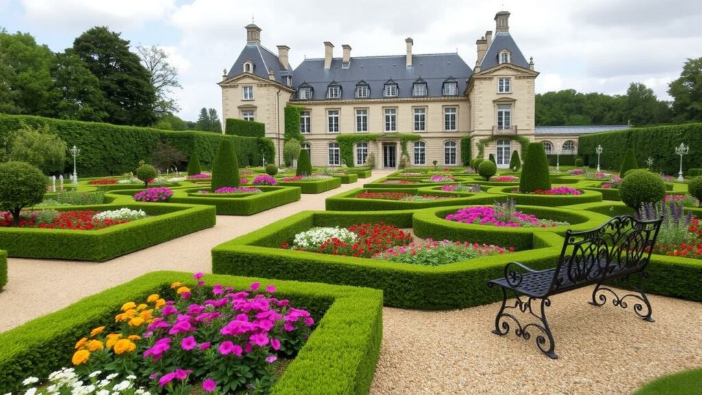 15 French Chateau Luxury Garden Inspirations and Ideas