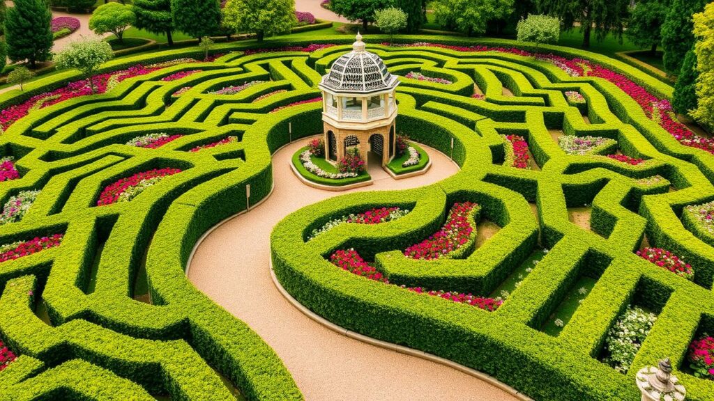 16 Luxury Floral Maze Garden Inspirations and Ideas