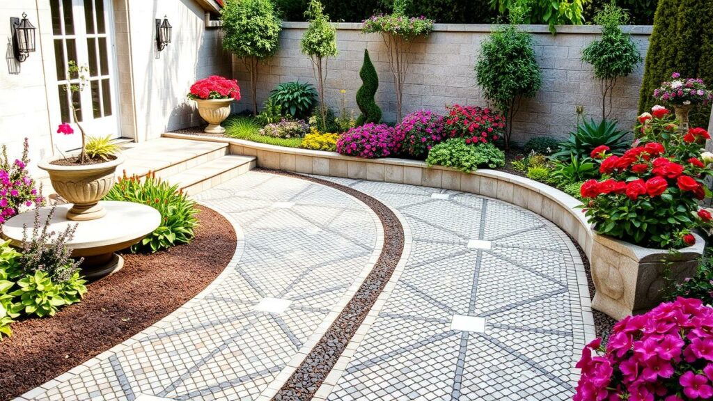 16 Luxury Stone Mosaic Garden Inspirations and Ideas