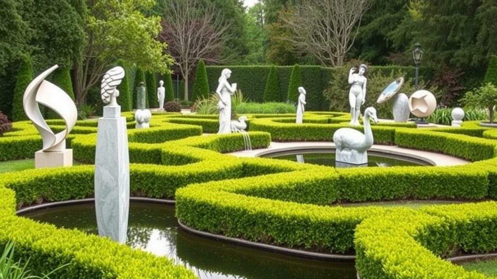 17 Luxury Sculpture & Art Garden Inspirations and Ideas