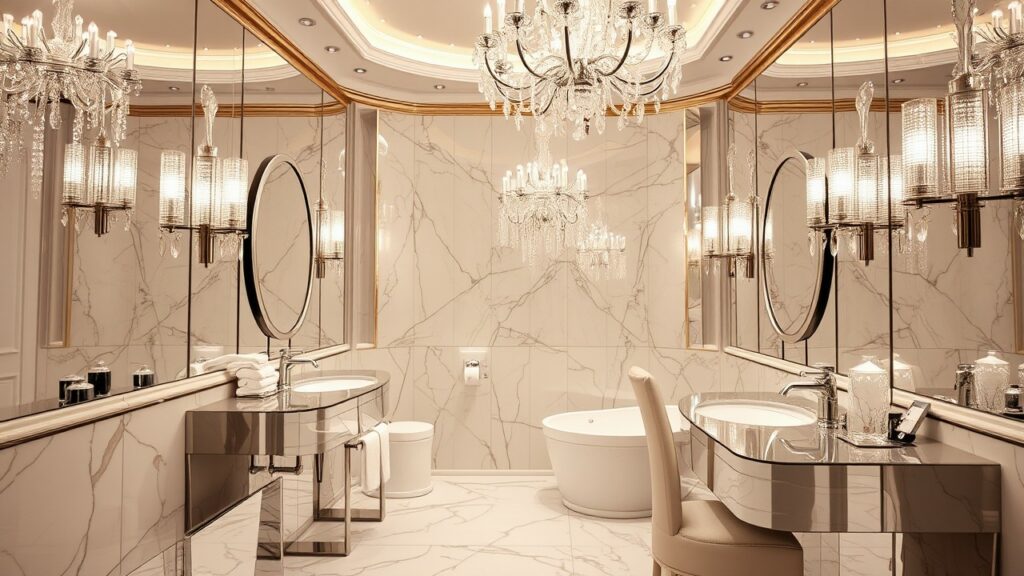 18 Crystal-Inspired Luxury Bathroom Ideas