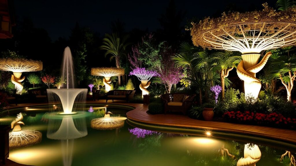 18 Luxury Illuminated Night Garden Inspirations and Ideas