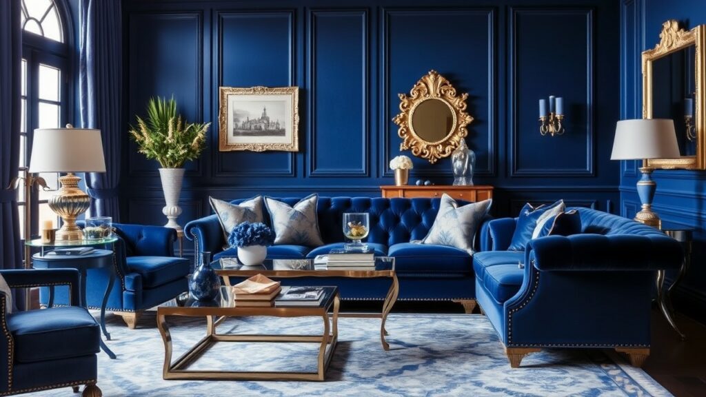 18 Sapphire and Silver Living Room Concepts