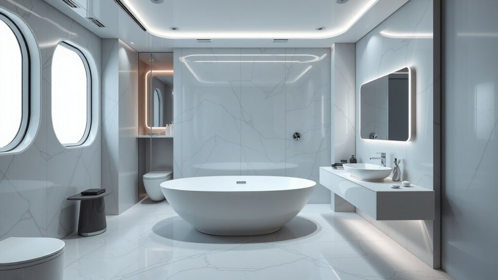 19 Floating Island Luxury Bathroom Inspirations