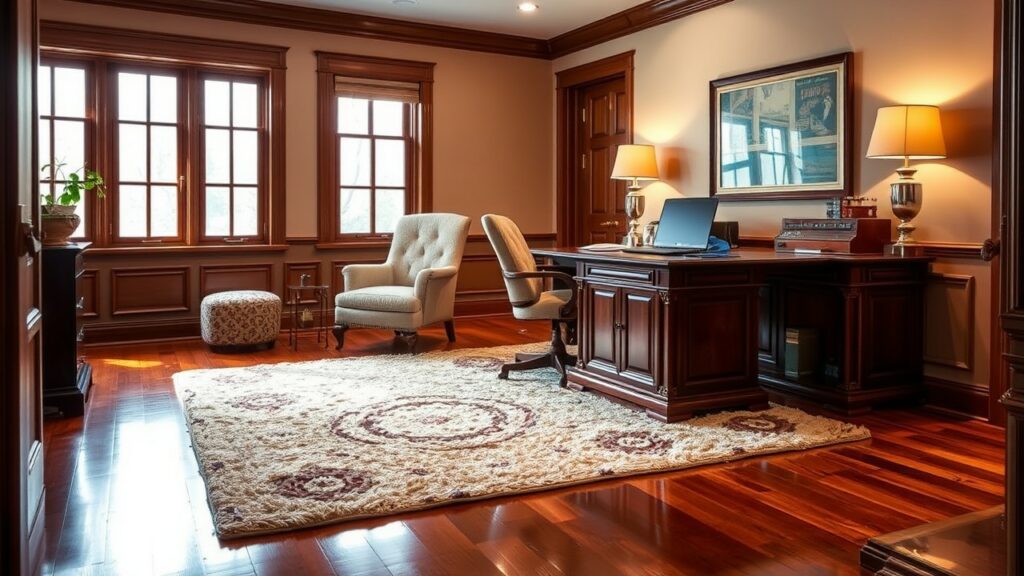 19 Heated Floor Luxury Home Office Designs