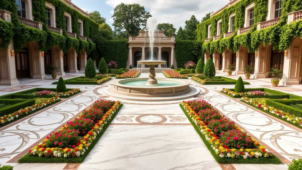 19 Luxury Grand Fountain Court Garden Inspirations and Ideas