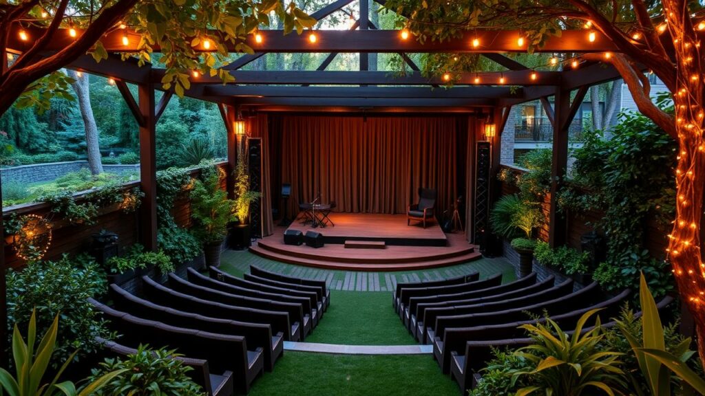 19 Luxury Open-Air Theater Garden Inspirations and Ideas