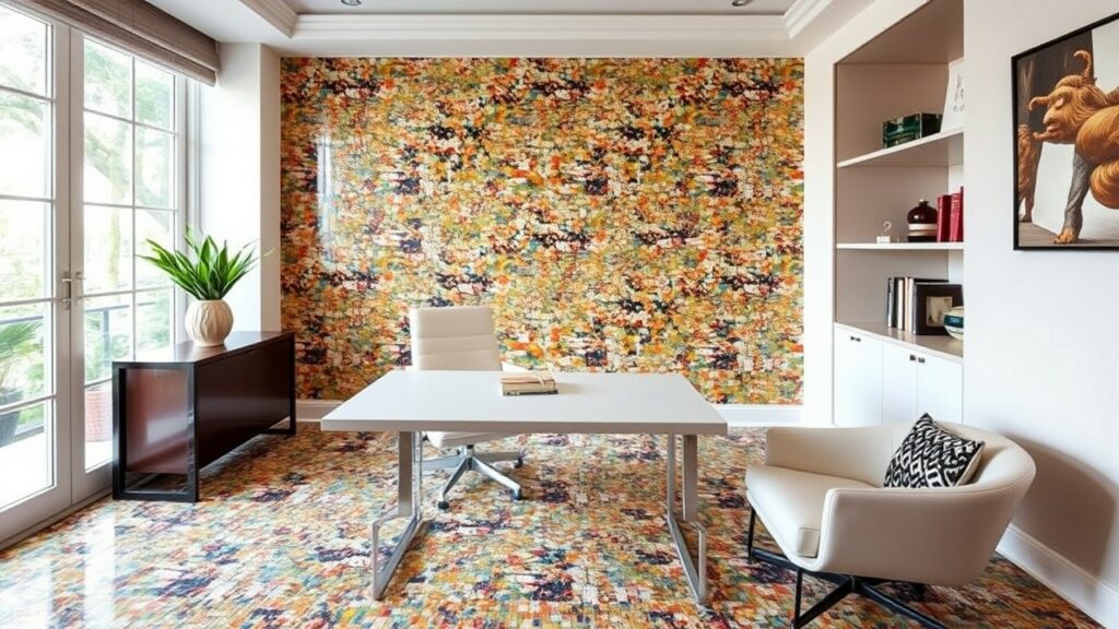 19 Mosaic Art Luxury Home Office Inspirations