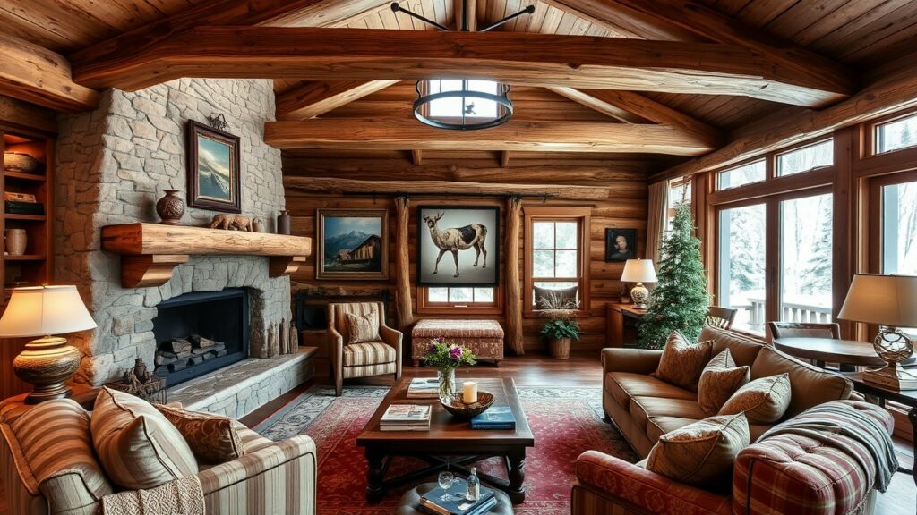 19 Mountain Chalet Living Room Concepts