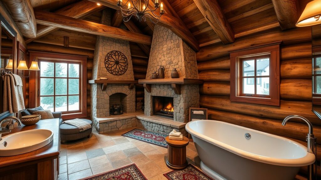 19 Mountain Chalet Luxury Bathroom Design Concepts