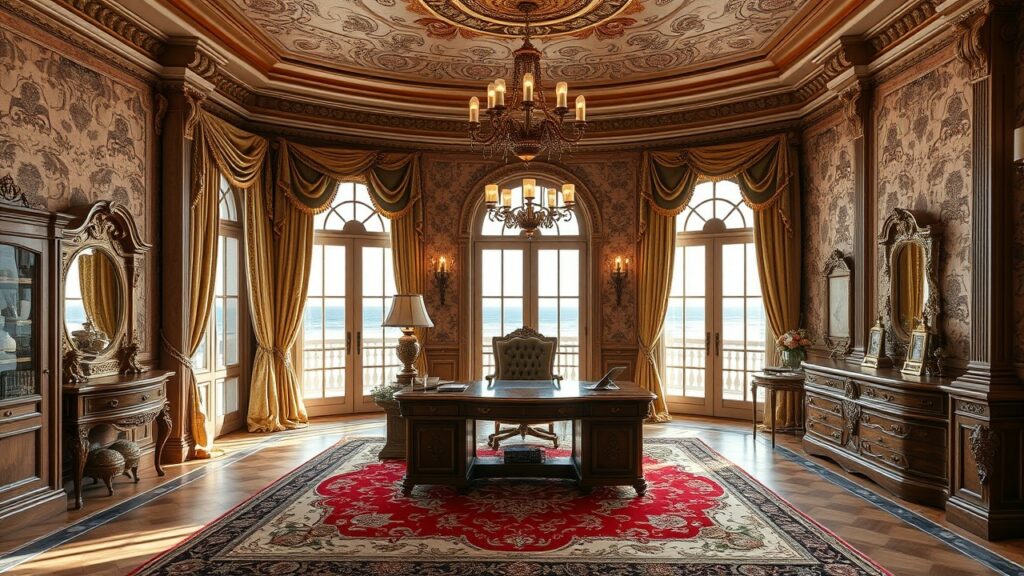 19 Opulent Venetian Luxury Home Office Inspirations