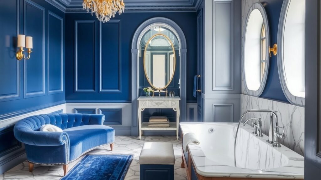 19 Regal Sapphire Luxury Bathroom Ideas