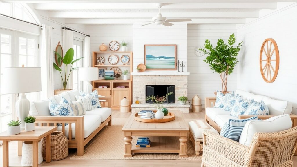 20 Coastal Elegance Living Room Ideas