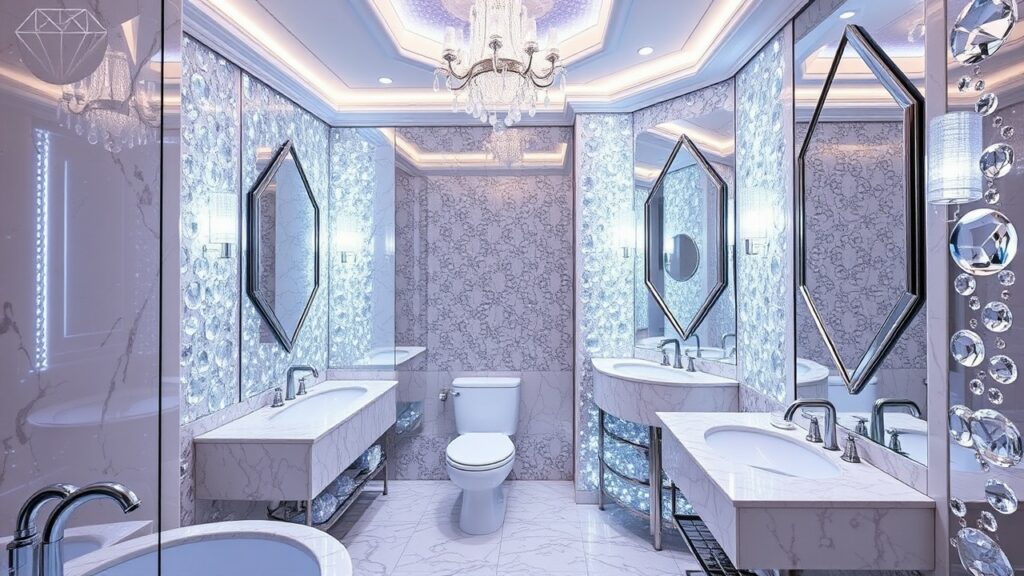 20 Diamond-Inspired Luxury Bathroom Inspirations