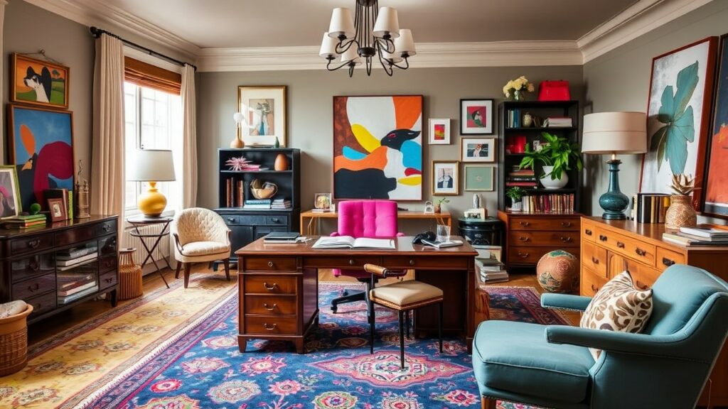 20 Eclectic Luxury Home Office Designs