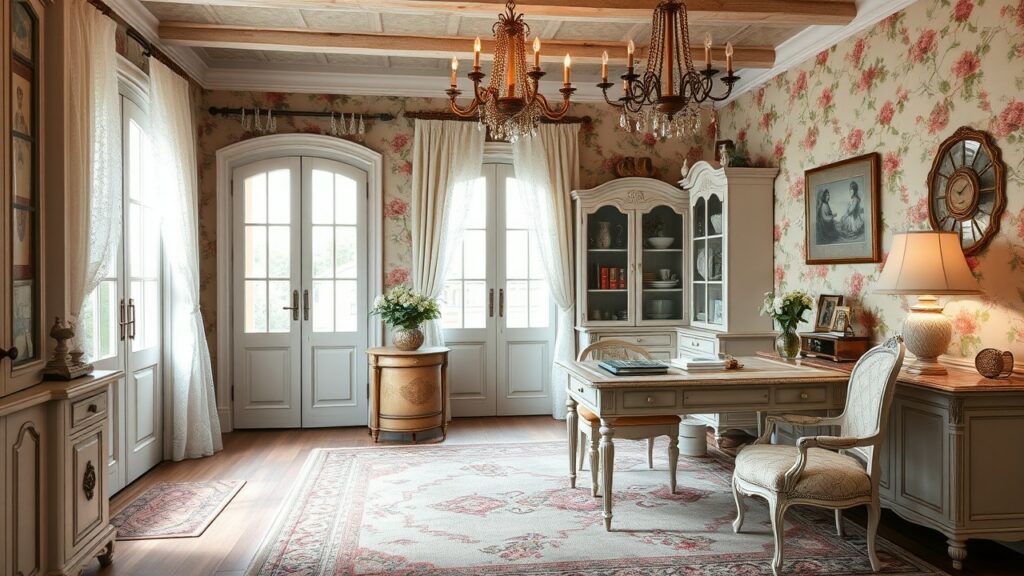 20 French Country Luxury Home Office Ideas