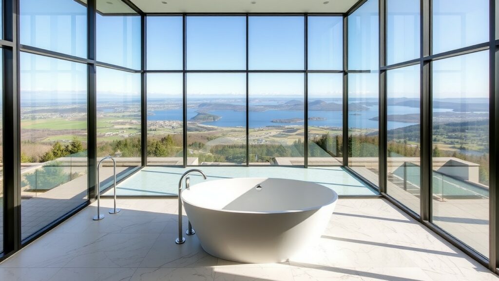 20 Glass-Walled Luxury Bathroom Inspirations