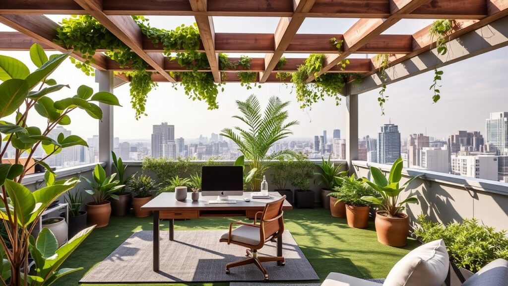 20 Rooftop Garden Luxury Home Office Designs