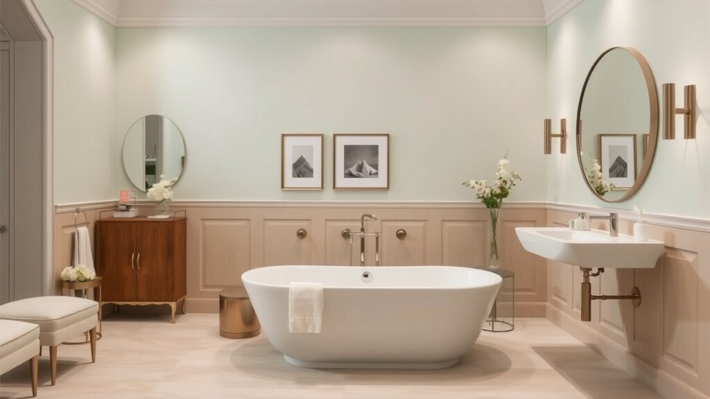 20 Soft Pastel Luxury Bathroom Inspirations