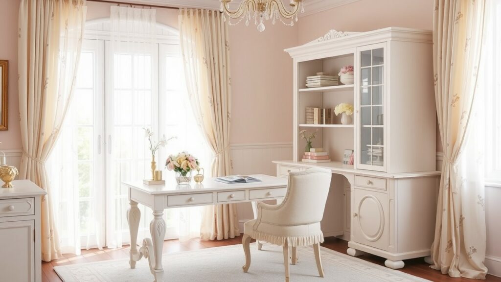 20 Soft Pastel Luxury Home Office Inspirations