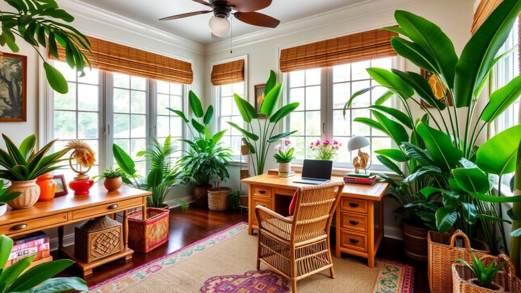 20 Tropical Paradise Luxury Home Office Designs