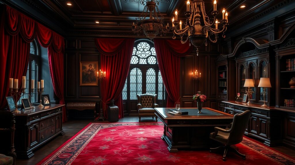 20 Victorian Gothic Luxury Home Office Designs