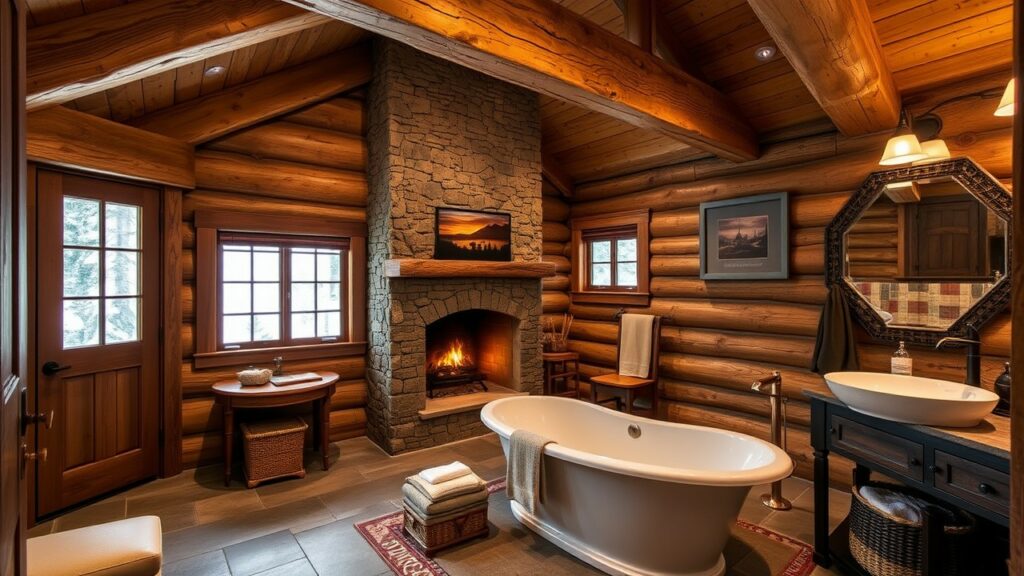 21 Chalet Retreat Luxury Bathroom Ideas