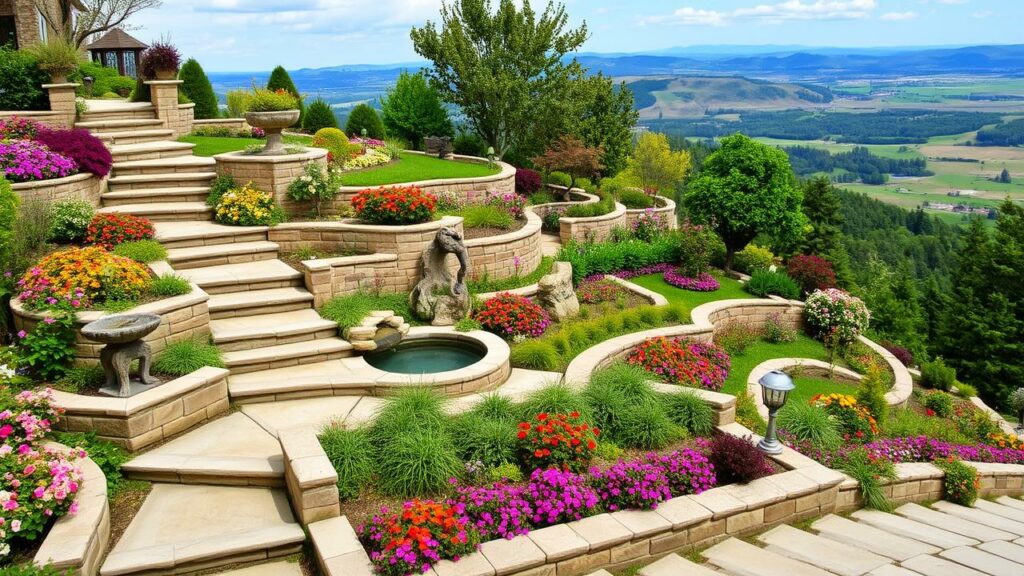 21 Hillside Cascading Luxury Garden Inspirations and Ideas