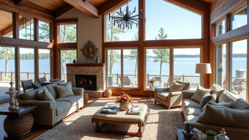 21 Lakehouse Living Room Inspirations