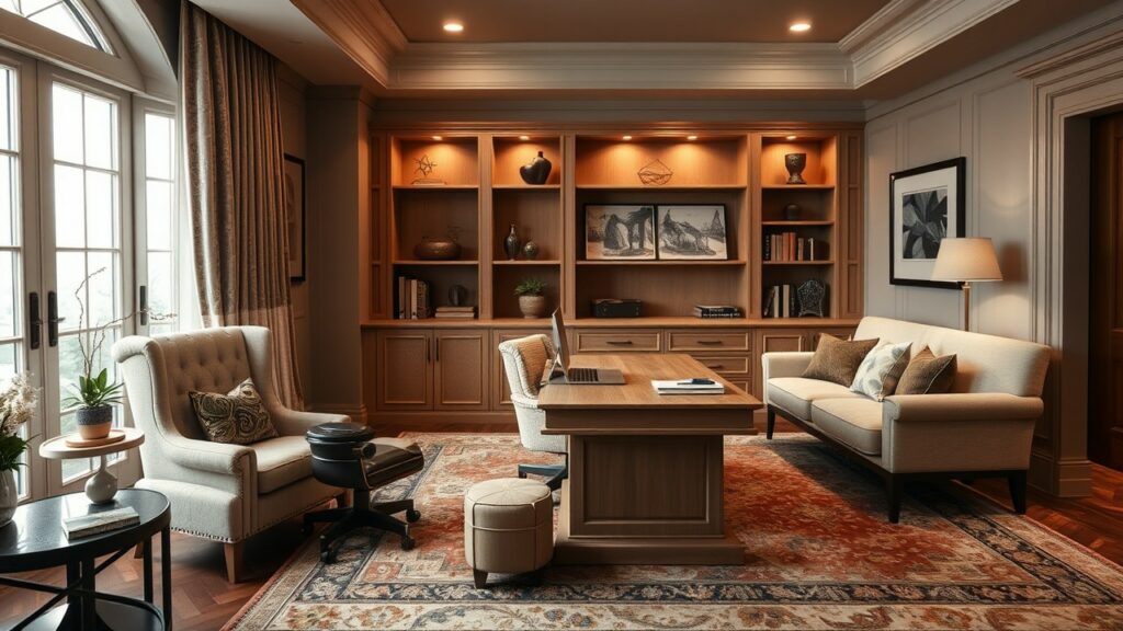 21 Plush Seating Luxury Home Office Inspirations