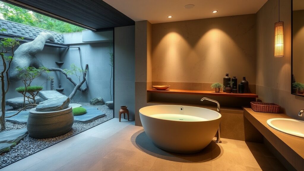 21 Zen Garden Luxury Bathroom Inspirations