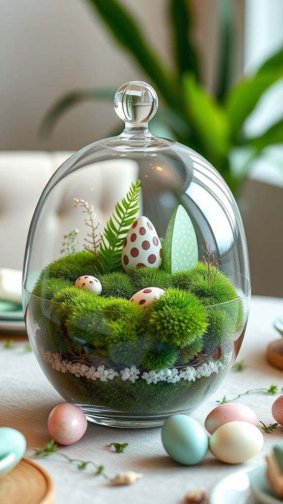 10. Chic Moss Terrarium Display