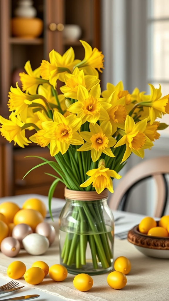 15. Cheerful Daffodil Bouquets