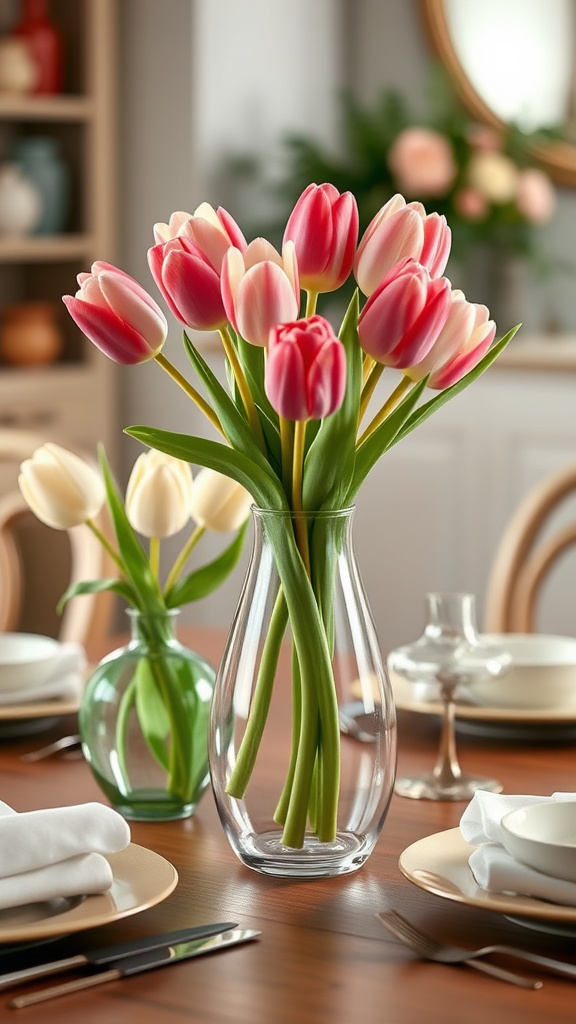 7. Elegant Tulip Vases