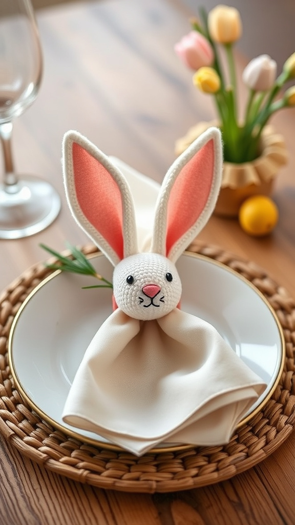 8. Bunny Ear Napkin Rings