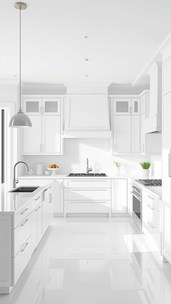 14. Pure White Kitchen Dreams