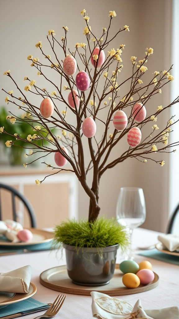 13. Enchanting Easter Egg Tree Centerpieces