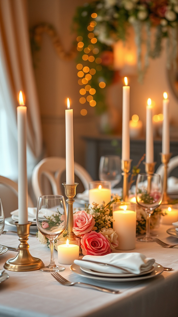 17. Romantic Easter Candlelit Tables