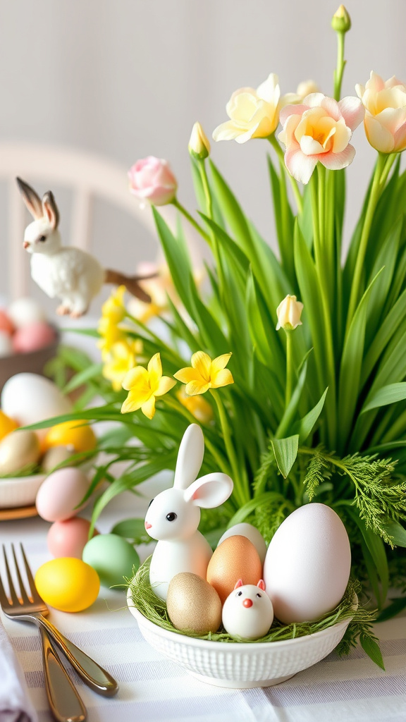 6. Egg-cellent Easter Table Arrangements