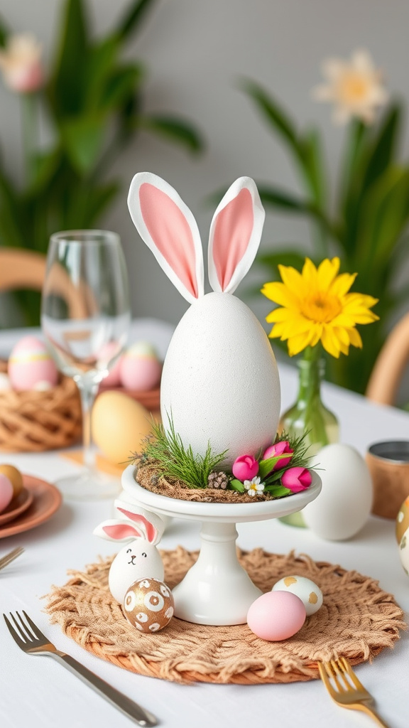 9. DIY Egg-entric Table Decorations