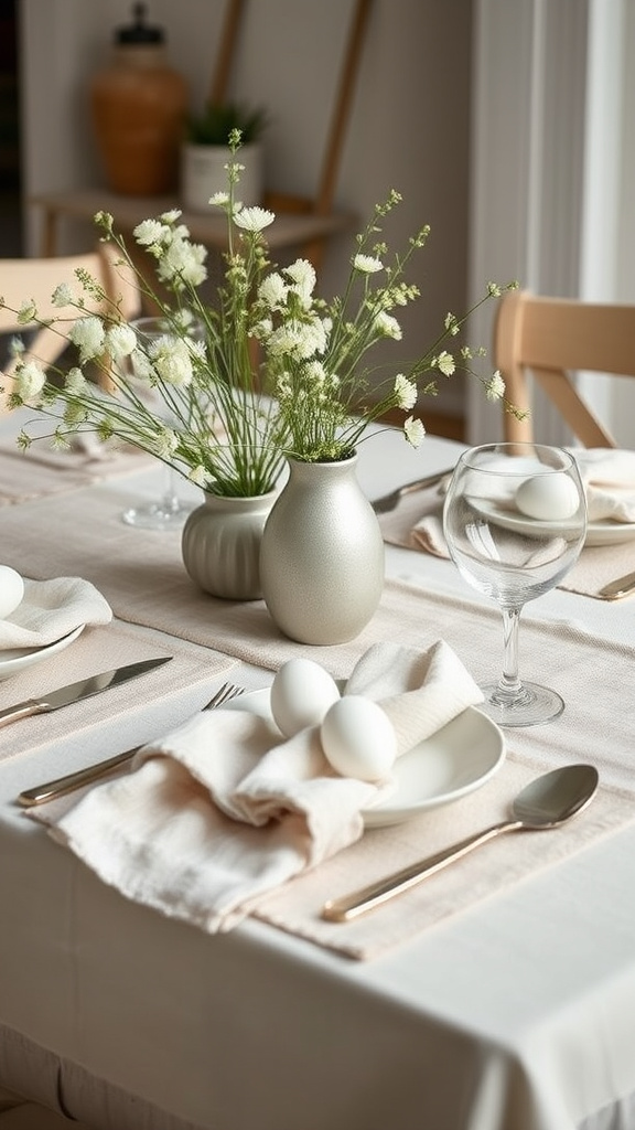 11. Cozy Linen Easter Settings