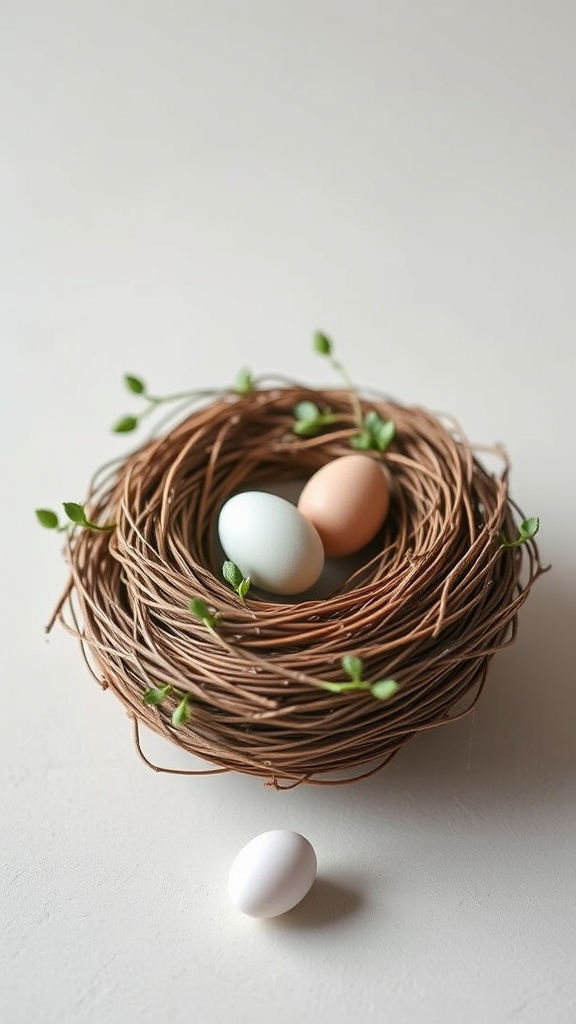 12. Understated Pastel Nest Designs